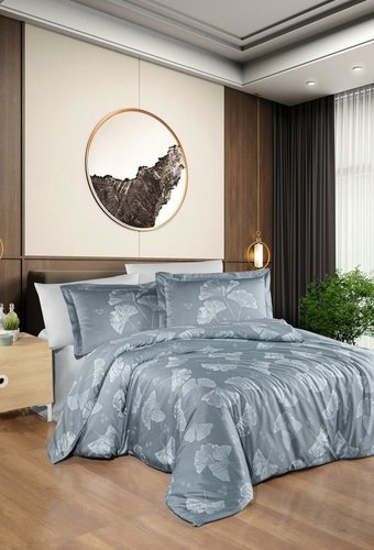 Постельное белье First Choice SOFIRA хлопковый сатин indigo евро, фото, фотография