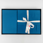 Постельное белье Cotton Box ELEGANT хлопковый сатин mavi евро, фото, фотография