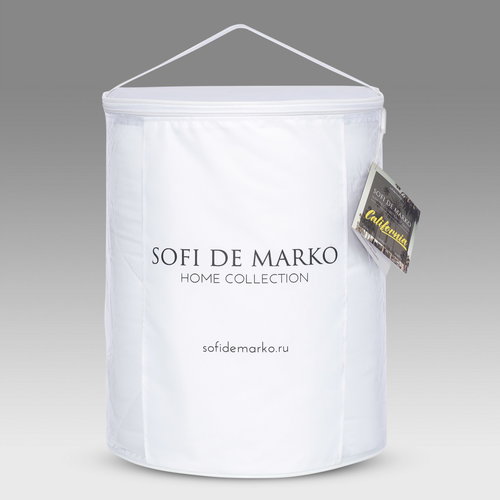Одеяло Sofi De Marko CALIFORNIA хлопковый сатин белый 195х215, фото, фотография