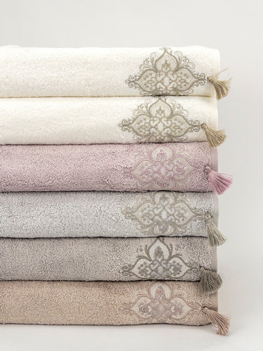 Набор полотенец для ванной 6 шт. Pupilla MOONLIGHT бамбуковая махра 50х90, фото, фотография