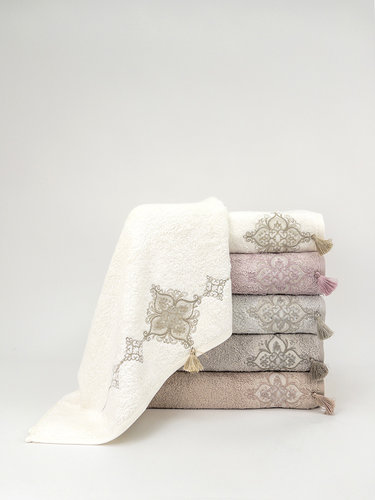 Набор полотенец для ванной 6 шт. Pupilla MOONLIGHT бамбуковая махра 50х90, фото, фотография