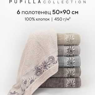 Набор полотенец для ванной 6 шт. Pupilla DAISY хлопковая махра 50х90