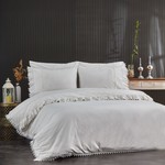 Постельное белье Grazie Home ALINA хлопковый сатин делюкс кремовый евро, фото, фотография