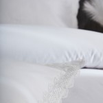 Постельное белье Grazie Home ASEL хлопковый сатин делюкс белый евро, фото, фотография