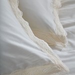 Постельное белье Grazie Home ASEL хлопковый сатин делюкс кремовый евро, фото, фотография