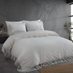 Постельное белье Grazie Home ENZA хлопковый сатин делюкс кремовый евро, фото, фотография