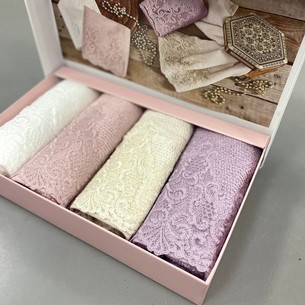 Подарочный набор полотенец-салфеток 30х50(4) Maison Dor NEW TRENDY хлопковая/бамбуковая махра