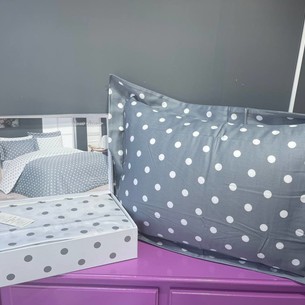Постельное белье Maison Dor SWEET DREAMS хлопковый сатин серый 1,5 спальный