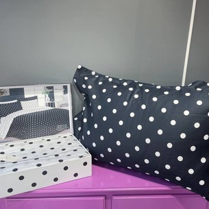 Постельное белье Maison Dor SWEET DREAMS хлопковый сатин антрацит 1,5 спальный