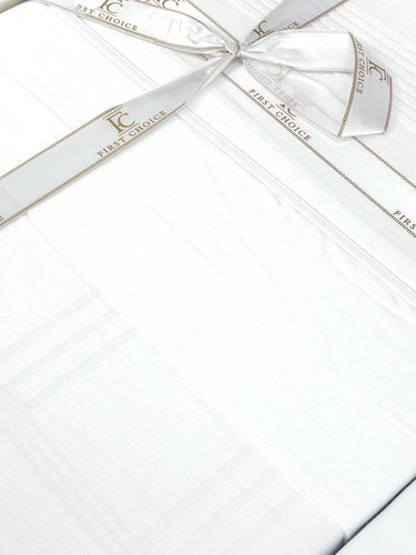 Постельное белье First Choice ROYCE хлопковый сатин делюкс white евро, фото, фотография