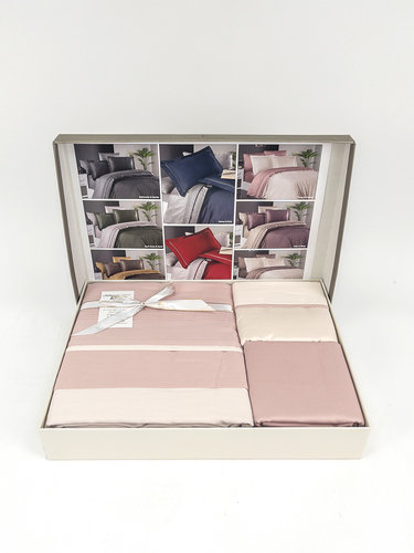 Постельное белье First Choice SERENITY хлопковый сатин делюкс ivory & powder евро, фото, фотография