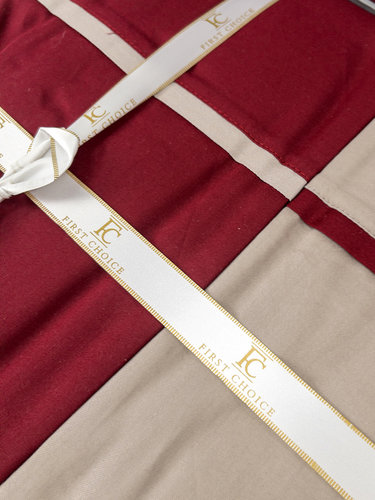 Постельное белье First Choice DUET STYLE хлопковый сатин red & beige евро, фото, фотография