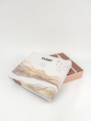Постельное белье Clasy CIZGILI хлопковый страйп-сатин rose евро, фото, фотография