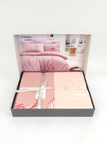 Постельное белье First Choice ARTEMIS хлопковый сатин powder евро, фото, фотография
