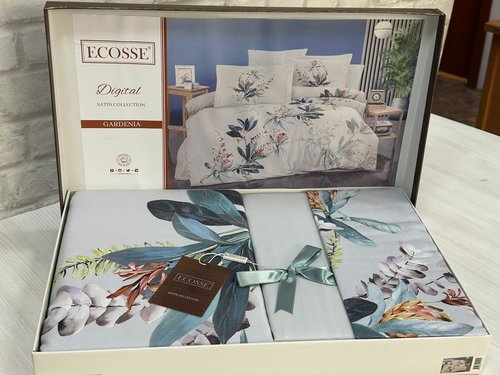 Постельное белье Ecosse SATIN GARDENIA хлопковый сатин евро, фото, фотография