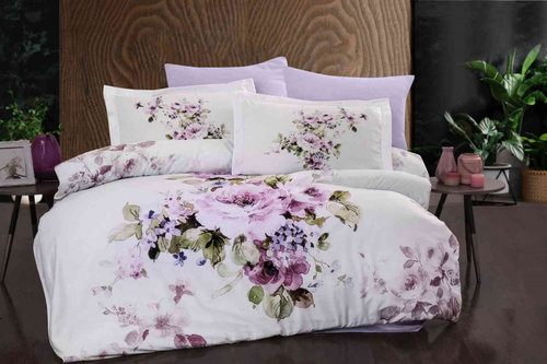 Постельное белье Ecosse SATIN ROSALINDA хлопковый сатин евро, фото, фотография
