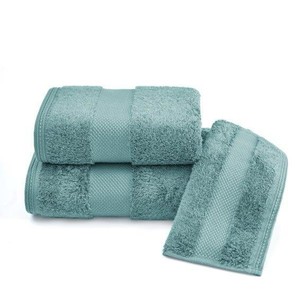 Полотенце для ванной Soft Cotton DELUXE махра хлопок/модал бирюзовый 50х100