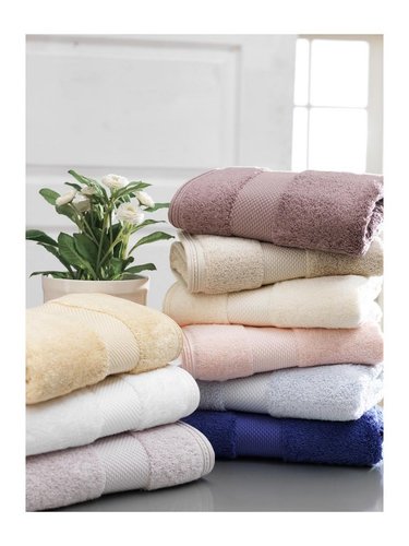 Полотенце для ванной Soft Cotton DELUXE махра хлопок/модал бирюзовый 50х100, фото, фотография