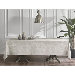 Скатерть прямоугольная Tivolyo Home JESTER полиэстер серый 160х280