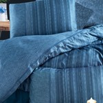Постельное белье Karven TALYA хлопковый сатин делюкс blue евро, фото, фотография
