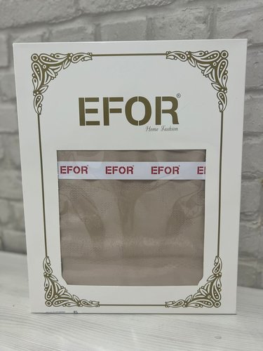 Скатерть прямоугольная Efor DORE жаккард капучино 160х220, фото, фотография