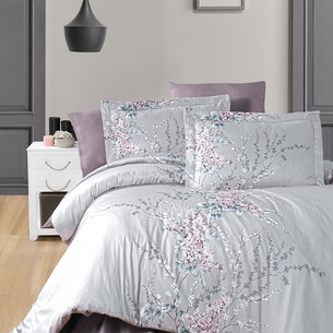 Постельное белье First Choice WISTERIA хлопковый сатин lilac евро