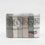 Набор полотенец для ванной 6 шт. Miasoft MISTY бамбуковая махра 50х90, фото, фотография