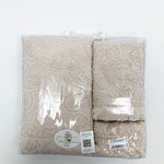 Набор полотенец для ванной 3 пр. Pupilla ROJA хлопковая махра V1, фото, фотография