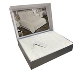 Постельное белье Maison Dor ADRIENNE бамбуковый сатин кремовый евро, фото, фотография