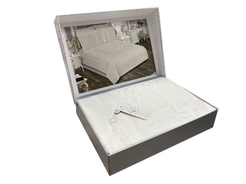 Постельное белье Maison Dor ADRIENNE бамбуковый сатин кремовый евро, фото, фотография