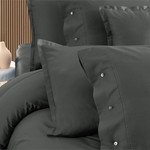 Наволочка Sarev MONOCHROME хлопковый сатин делюкс dark gray 50х70, фото, фотография