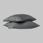 Наволочка Sarev MONOCHROME хлопковый сатин делюкс dark gray 50х70, фото, фотография