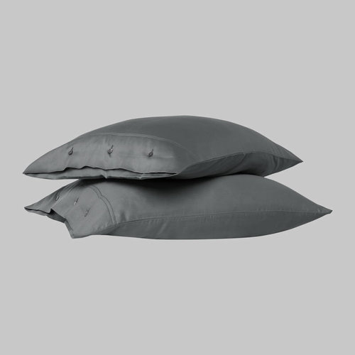 Наволочка Sarev MONOCHROME хлопковый сатин делюкс dark gray 50х70, фото, фотография