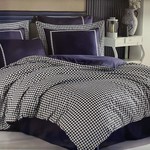 Постельное белье Maison Dor LOWES хлопковый сатин делюкс синий евро, фото, фотография