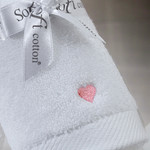 Набор полотенец для ванной 50х100, 75х150 Soft Cotton LOVE хлопковый микрокоттон голубой, фото, фотография