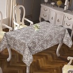 Скатерть прямоугольная DO&CO BASAK жаккард коричневый 160х220, фото, фотография