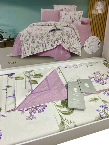 Постельное белье Madame Plumes LAVENDER хлопковый сатин делюкс V11 евро, фото, фотография