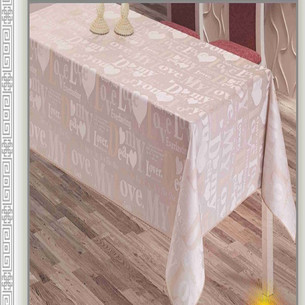 Скатерть прямоугольная DO&CO LOVE жаккард 160х220