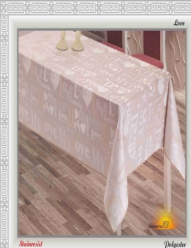 Скатерть прямоугольная DO&CO LOVE жаккард 160х220, фото, фотография