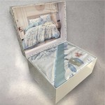 Постельное белье без пододеяльника с одеялом Madame Plumes SERENE тенсель V3 евро, фото, фотография