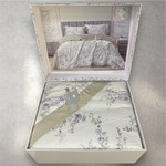 Постельное белье без пододеяльника с одеялом Madame Plumes SERENE тенсель V4 евро, фото, фотография