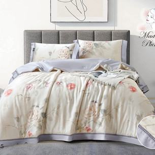 Постельное белье без пододеяльника с одеялом Madame Plumes SERENE тенсель V5 евро