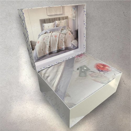 Постельное белье без пододеяльника с одеялом Madame Plumes SERENE тенсель V5 евро, фото, фотография