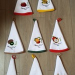 Кухонное полотенце Maison Dor TAFTING хлопковая вафля яблоко D=70, фото, фотография
