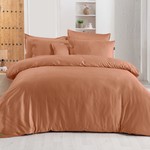 Постельное белье Sarev MONOCHROME хлопковый сатин делюкс terracotta 1,5 спальный, фото, фотография