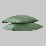Постельное белье Sarev MONOCHROME хлопковый сатин делюкс forest-green евро, фото, фотография