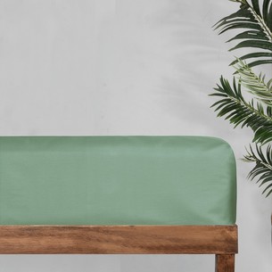 Простынь Sarev MONOCHROME хлопковый сатин делюкс forest-green 260х280
