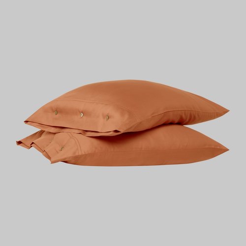 Наволочка Sarev MONOCHROME хлопковый сатин делюкс terracotta 50х70, фото, фотография