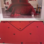Постельное белье Grazie Home LOVEN'S хлопковый сатин делюкс бордовый+чёрный евро, фото, фотография