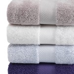 Набор полотенец для ванной 2 пр. Soft Cotton DELUXE хлопковая махра белый, фото, фотография